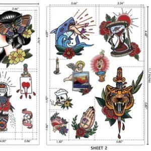 Affordable traditional temporary tattoo.